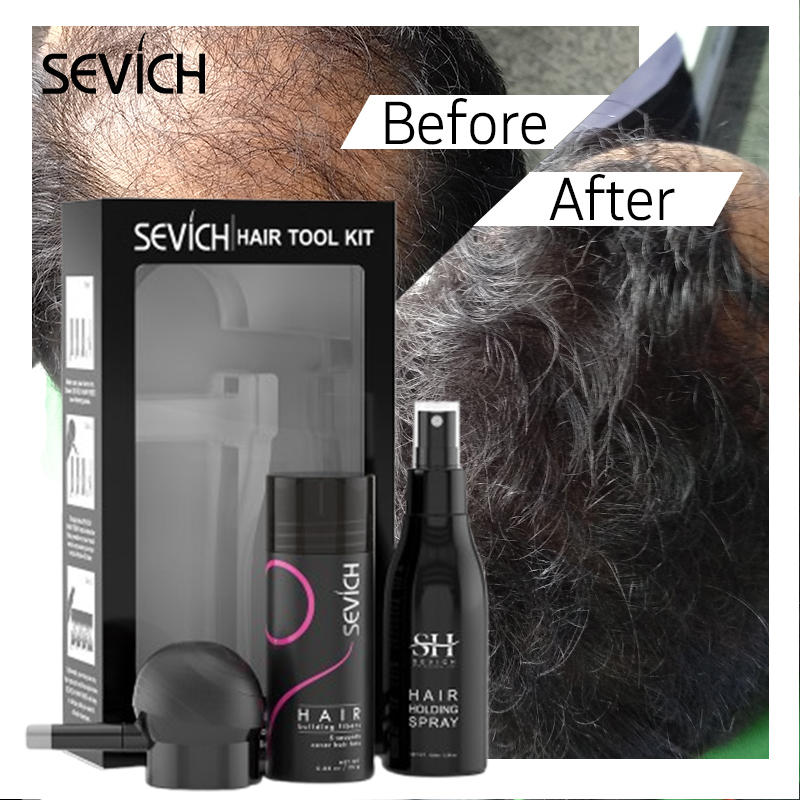 Keratin Treatment Set - Zestaw włókien do zagęszczania włosów, włókna