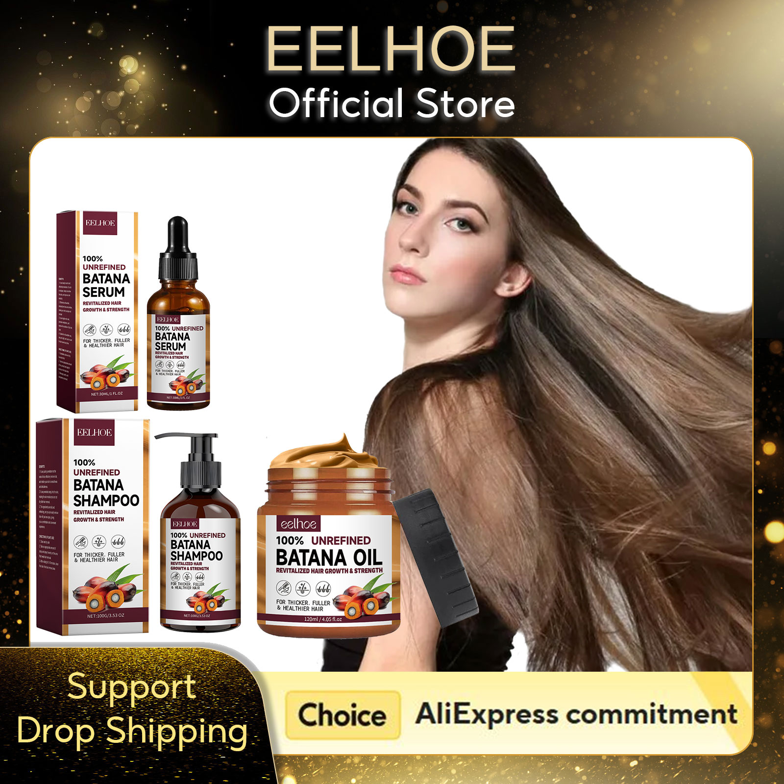 Keratin Treatment Set - EELHOE Naturalny olejek z batany Głęboko