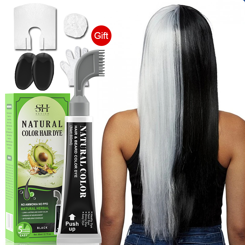 Hair Care Ginseng - Awokado szybko farba do włosów czarny