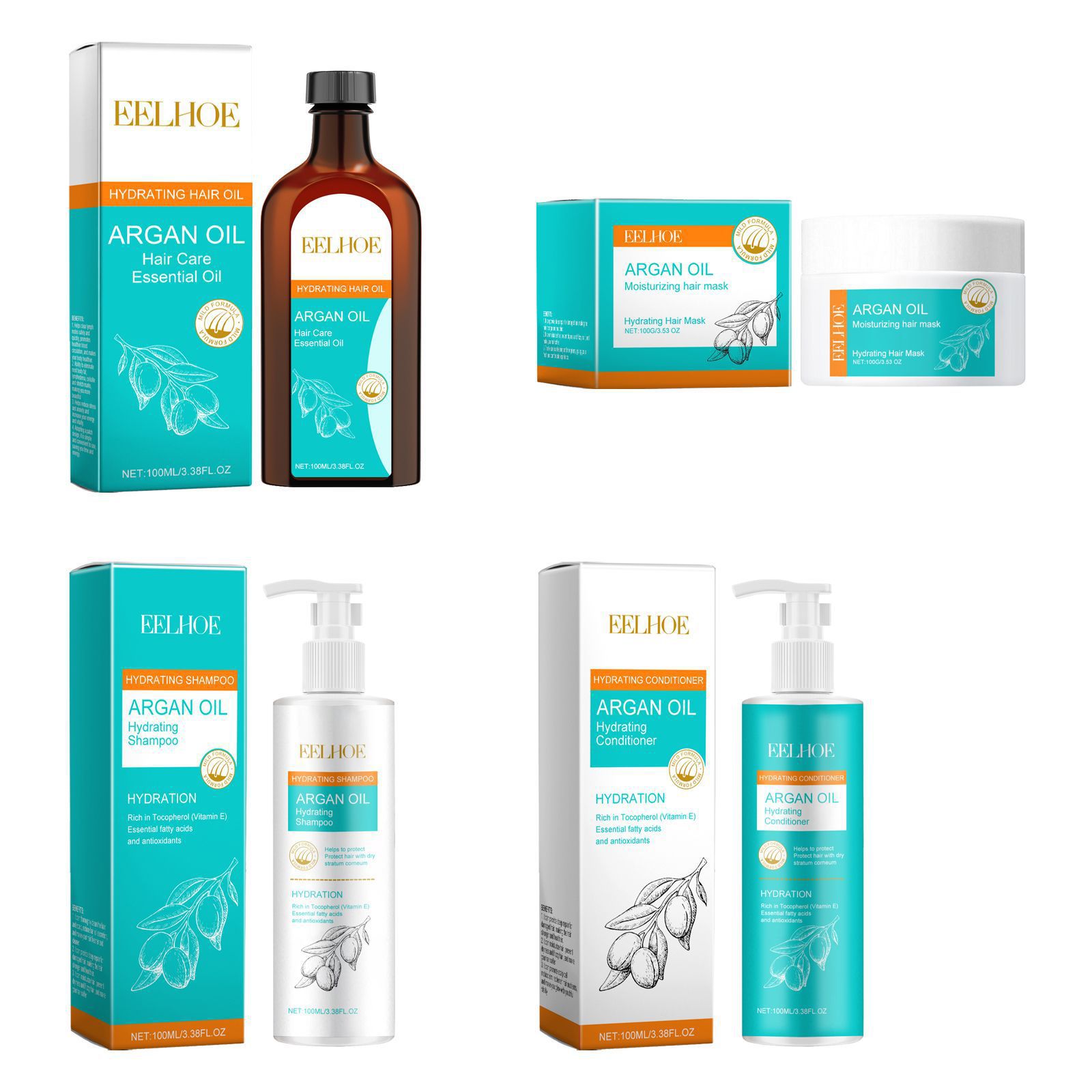 EELHOE Marokański olej arganow – Keratin Treatment Set recenzja i cena