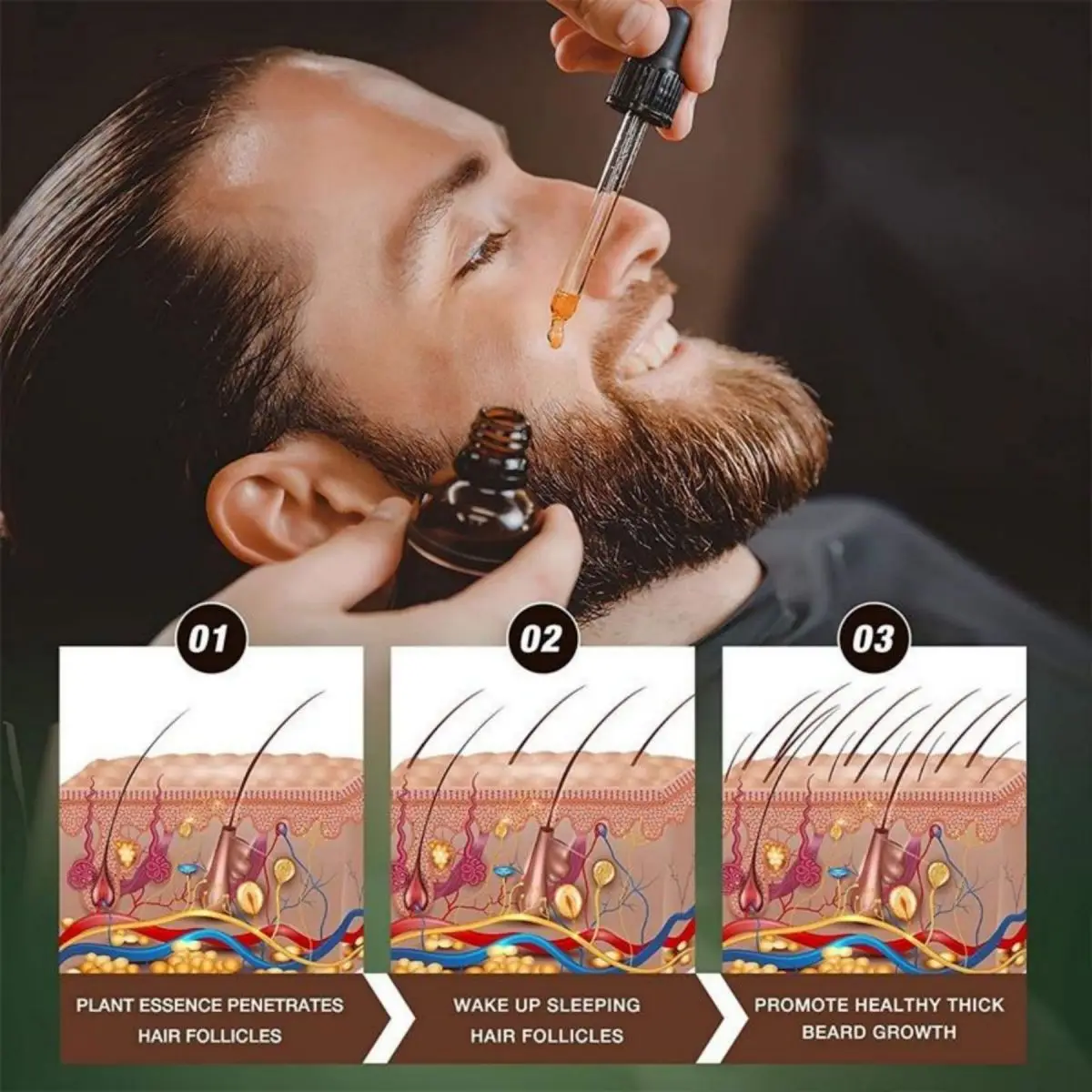 Olejek na szybki porost brody  – Caffeine Hair Serum recenzja i cena